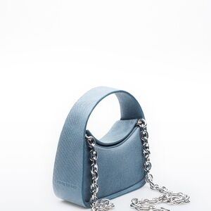 STAND STUDIO Minnie Bag - Denim with silver chain